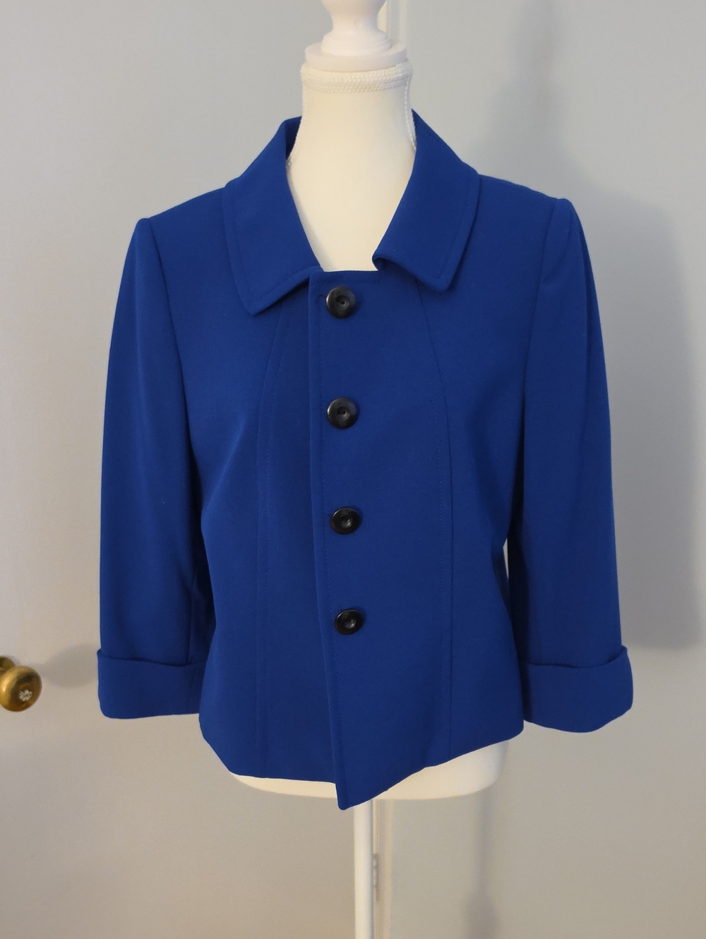 Tahari Royal Blue Size 10 Petite Blazer